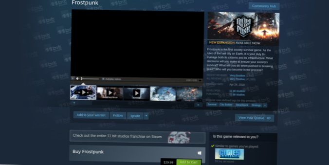 Hur man spelar Frostpunk på Linux