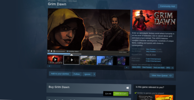 Hur man spelar Grim Dawn på Linux