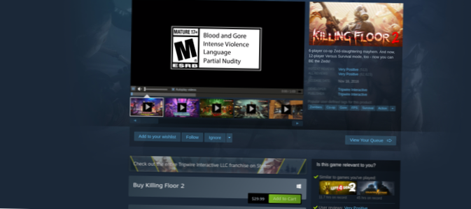 How to play Killing Floor 2 on Linux
