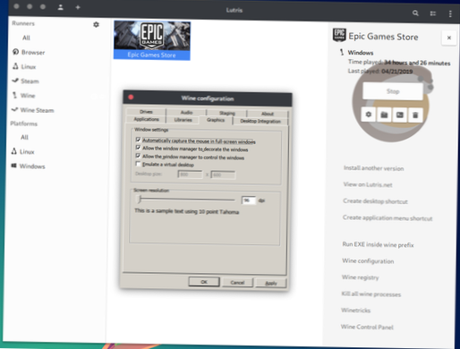 Hur man spelar Tillfredsställande på Linux