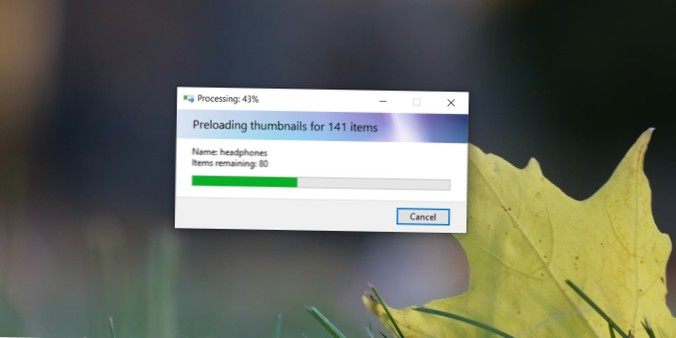 Jak předem načíst miniatury souborů a složek ve Windows 10