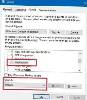 How to prevent notifications muting sound on Windows 10
