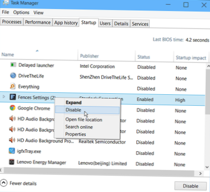 Comment empêcher les utilisateurs de désactiver les applications de démarrage dans Windows 10