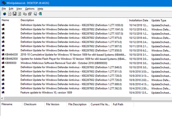 Sådan udskrives din Windows Update-historie ved at eksportere til tekst eller HTML-fil?
