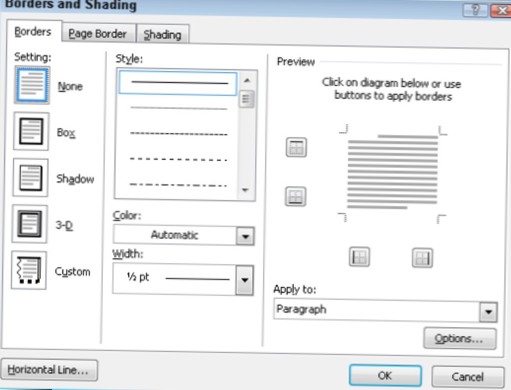 hoe je een rand rond een plaatje zet in word 2010