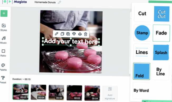 como colocar texto animado em um vídeo