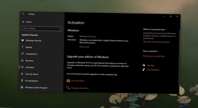 Hoe de Windows 10-sleutel te herstellen na een volledig formaat