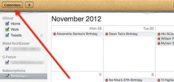 Como remover notificações de aniversário do Facebook no iCal [Mac]