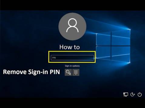 How To Remove I Forgot My Pin from Login Screen in Windows 10
