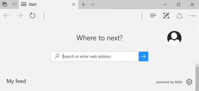 So entfernen Sie den Platzhaltertext für das Microsoft Edge-Suchfeld?