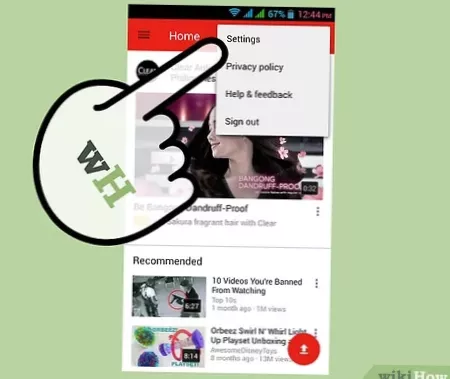 how to remove recommended videos from youtube app