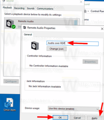 How to rename a sound device on Windows 10