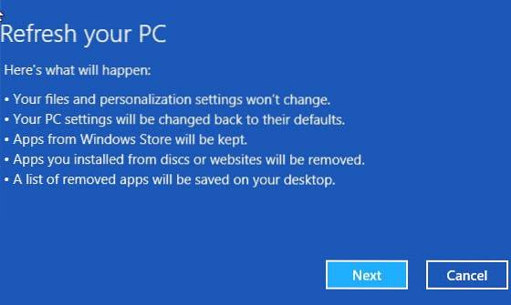 How To Repair Windows 8 Using The Refresh and Reset Feature