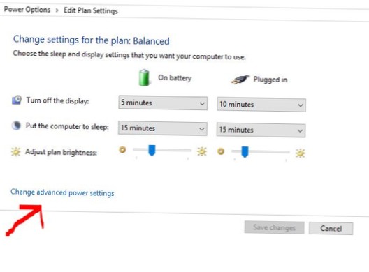 How to reset a Windows 10 power plan to default