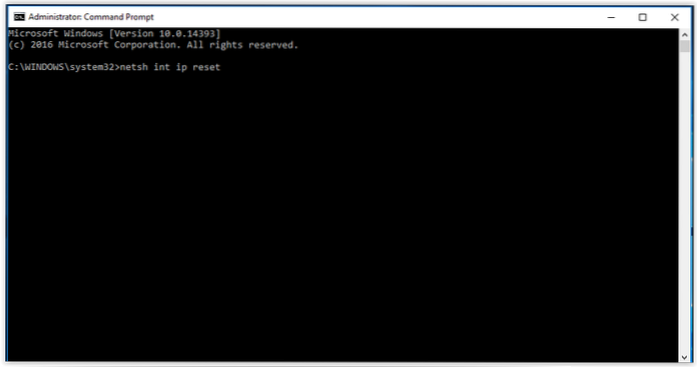 How to Reset TCP/IP Stack in Windows 10