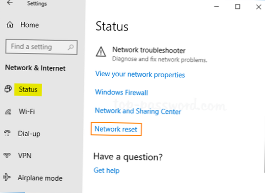 Slik tilbakestiller du nettverksadapteren på Windows 10