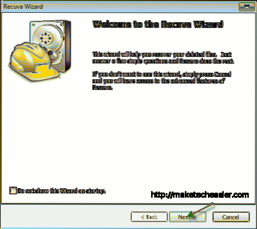 So stellen Sie gelöschte Dateien mit Recuva Portable in Windows 7 wieder her