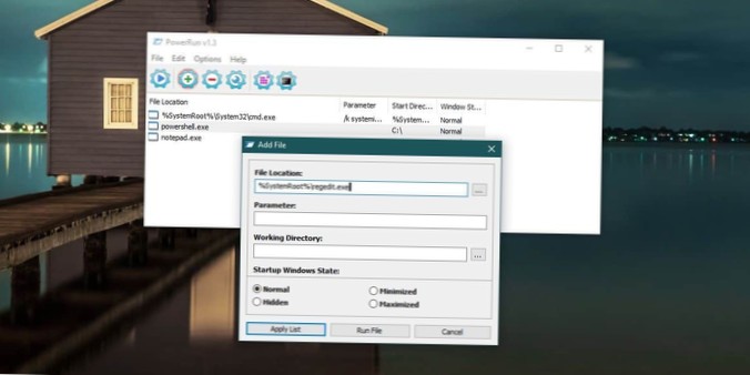 Cómo ejecutar aplicaciones con privilegios de TrustedInstaller en Windows 10