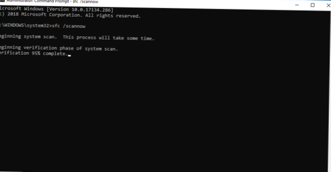 Jak uruchomić sfc / scannow (Kontroler plików systemowych) w systemie Windows 10