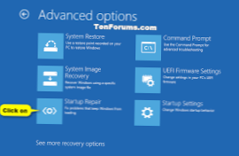 Sådan køres Startup Repair på Windows 10