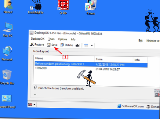 Cómo guardar el diseño del icono del escritorio en Windows 10
