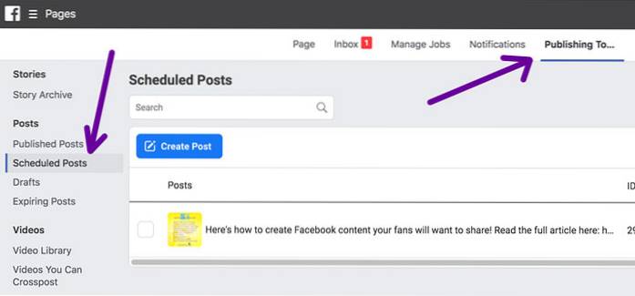 Cum să programați postările în pagina Facebook [Sfaturi rapide]