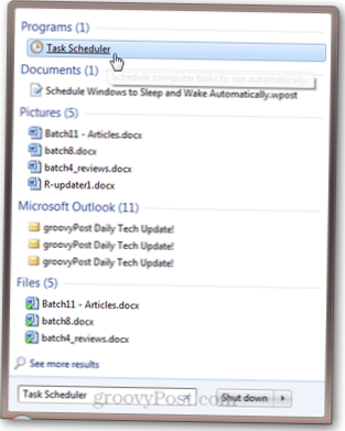Cómo programar el sueño en Windows 10