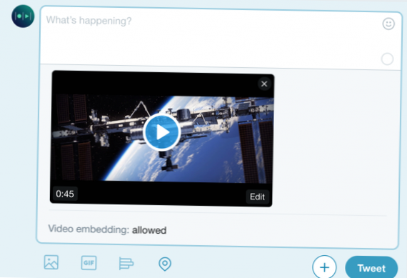 como ver quem embutiu seu vídeo no twitter