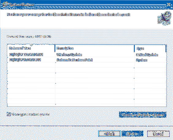 How to Selectively Delete System Restore Points?