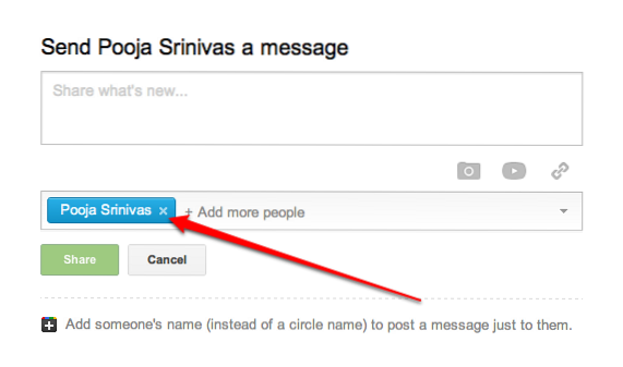 How to Send a Private Message in Google Plus