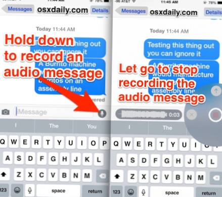 wie man Text per Sprache auf dem iPhone sendet
