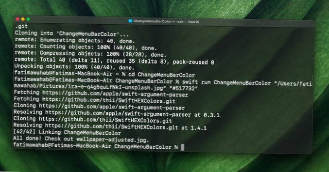 Jak nastavit vlastní barvu panelu nabídek v systému MacOS Big Sur