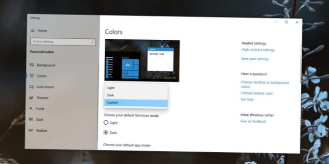 Como definir o tema claro para aplicativos com tema escuro do Windows 10
