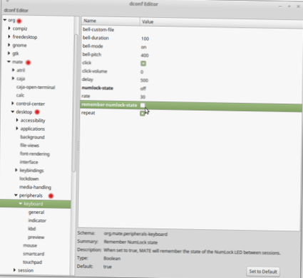 So stellen Sie die Programmstandards in Mate ein