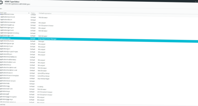 Jak nastavit výchozí program v XFCE