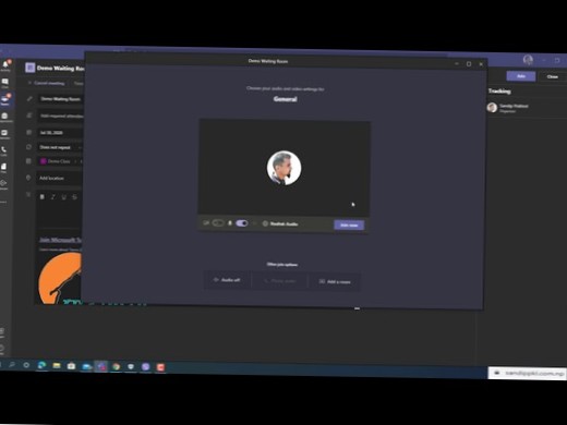 Jak skonfigurować poczekalnię Microsoft Teams