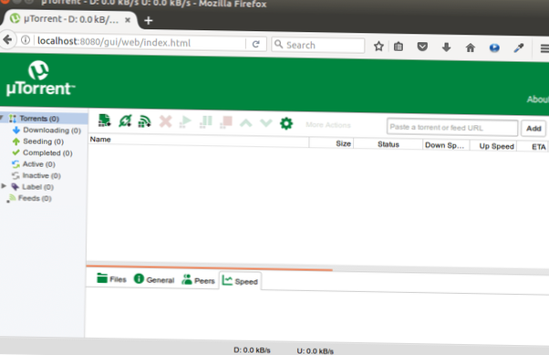 How To Set Up A uTorrent Server On Linux