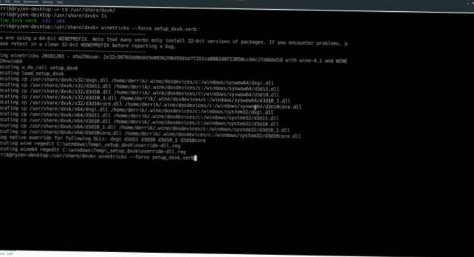 Hur man ställer in DXVK i Wine på Linux