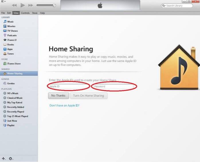 Jak nastavit domácí sdílení v iTunes