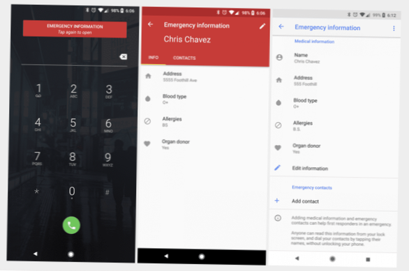 jak nastavit lékařské id na android