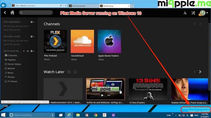 Jak nastavit server Plex Media v systému Windows