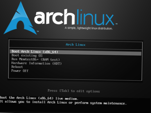 How to set up Systemd-boot on a new Arch Linux system