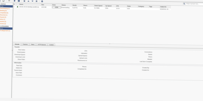 Sådan oprettes Qbittorrent web UI til Linux