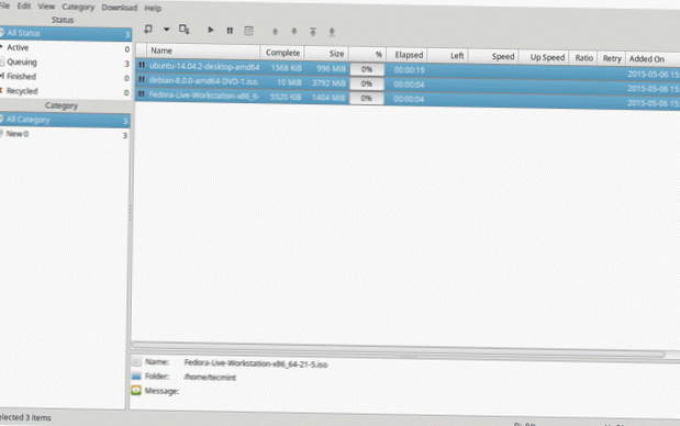 Cómo configurar el descargador de uGet en Linux