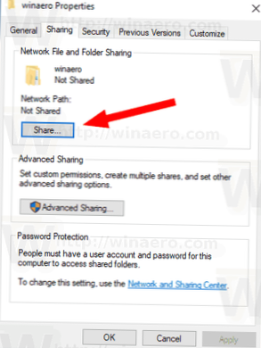 How to share a folder with all users on Windows 10