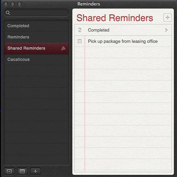 Herinneringen delen via iCloud met OS X Mountain Lion