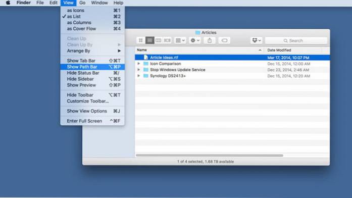 How to Show the Current Path in Finder on Your Mac
