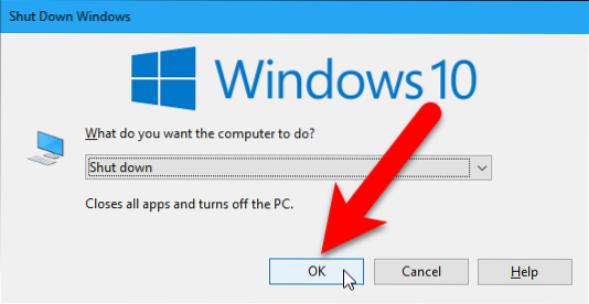 Cum să opriți computerul Windows 10 fără a actualiza