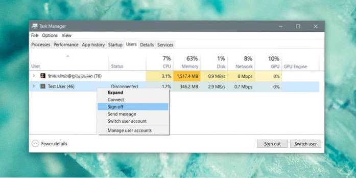 Jak odhlásit ostatní uživatele v systému Windows 10