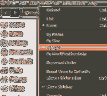 How to Sort Files by Extension in Ubuntu Nautilus